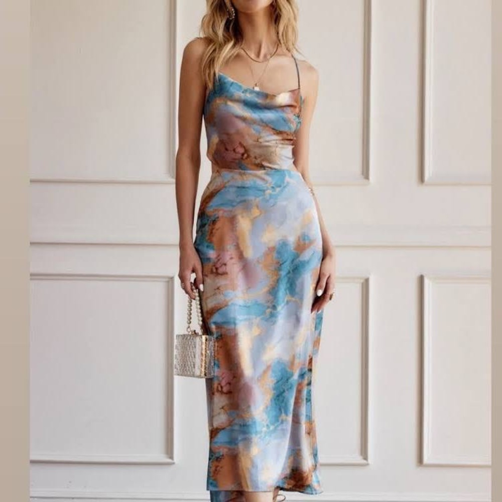 12th Tribe Palm Canyon MIDI Dress Large